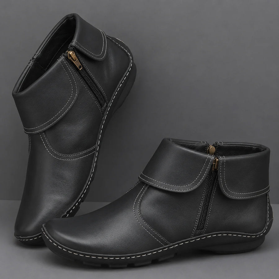 Women's Orthopedic Comfort Round-Toe Ankle Boots