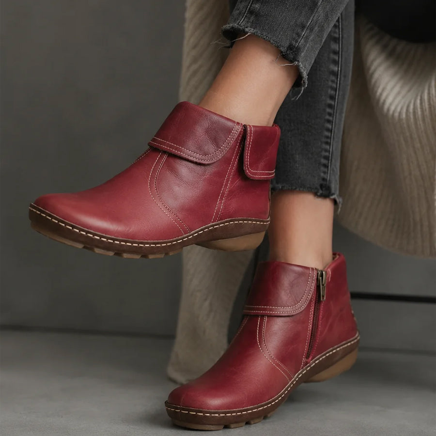 Women's Orthopedic Comfort Round-Toe Ankle Boots