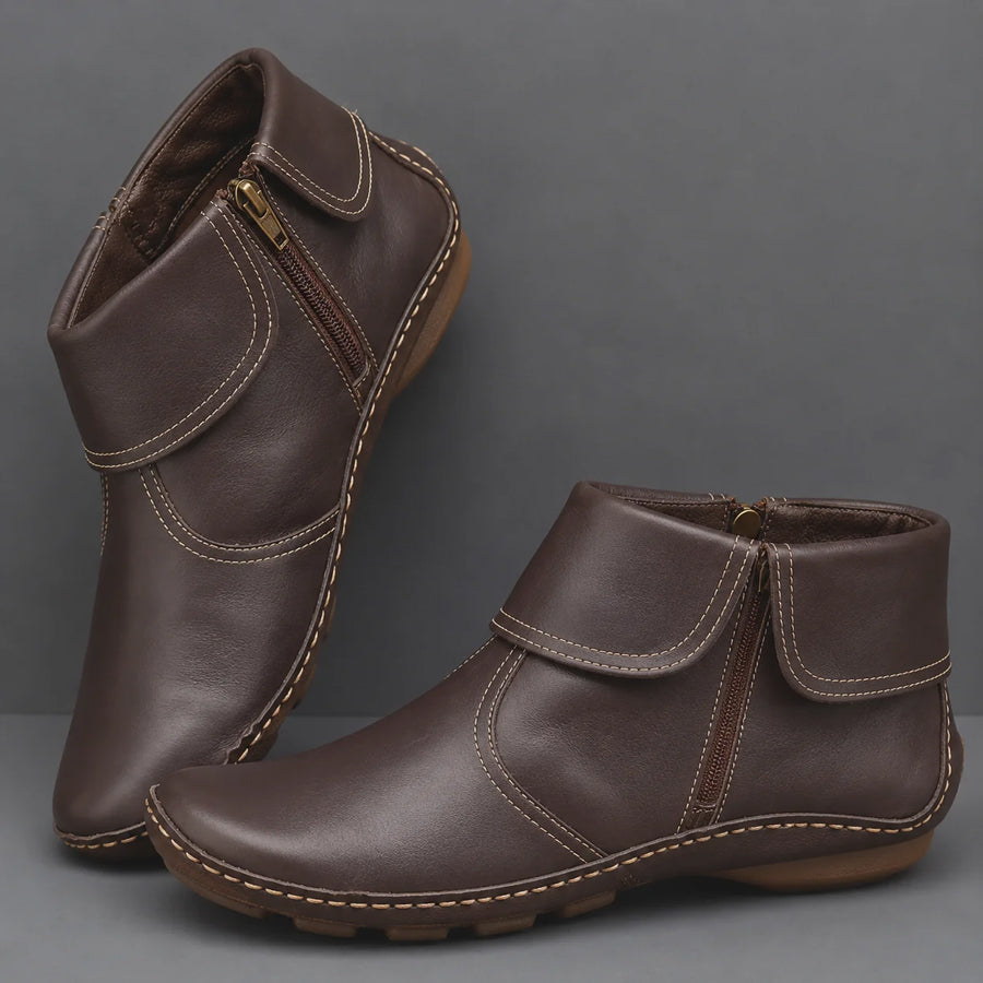 Women's Orthopedic Comfort Round-Toe Ankle Boots