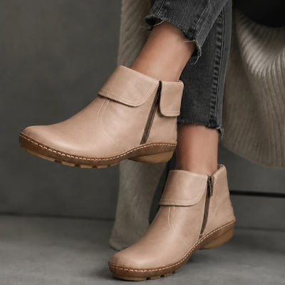 Women's Orthopedic Comfort Round-Toe Ankle Boots